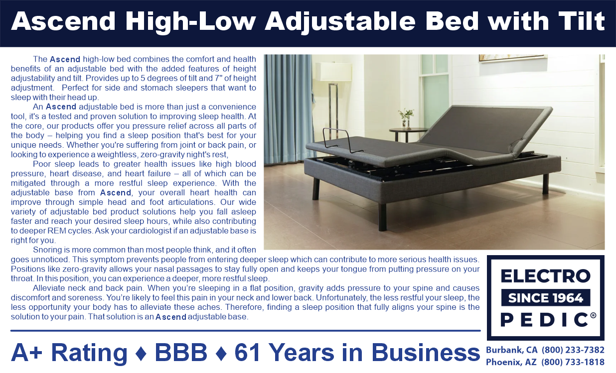 Burbank Ascend Hi Lo Bed